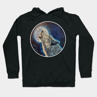 Wolf and the moon Hoodie